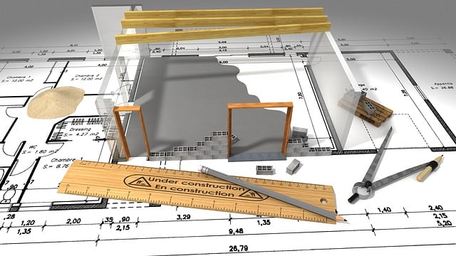 Eine Architekten - Zeichnung