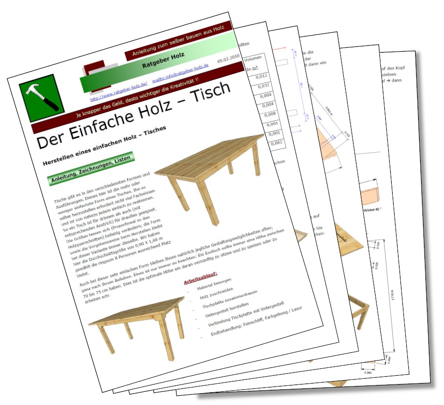 PDF - Datei: Holztisch